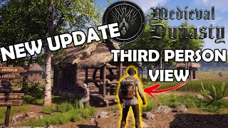 LIVE FIRST LOOK | NEW THIRD PERSON VIEW Medieval Dynasty Gameplay - City Building Medieval Simulator