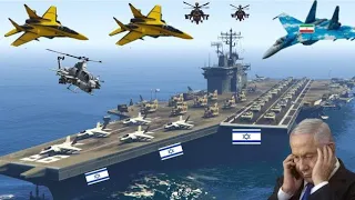 Israel Second Navy Aircraft Carrier Badly Destroyed by Iranian Fighter Jets in Jerusalem Sea - GTA 5