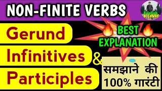 Gerund Infinitive Participle | Non-Finite Verbs: Infinitives Gerunds & Participles | English Grammar