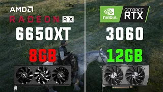 RX 6650 XT vs RTX 3060 Test in 8 Games