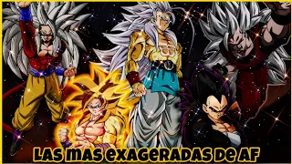 LAS 6 TRANSFORMACIONES MAS MOSTRUOSAS DE DRAGON BALL AF!