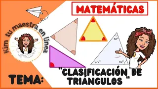Clasificación de triángulos: equilátero, isósceles y escaleno.🔺