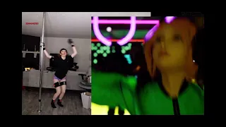 Amouranth dances on a stripper pole on CodeMiko’s stream