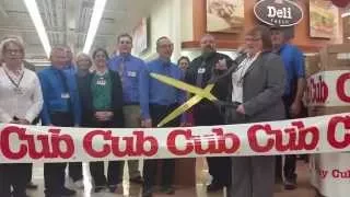 Cub Foods Northfield Re-Grand Opening Giant Scissors Ribbon Cutting