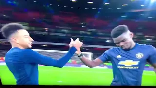 Pogba and Lingard Funny  Handshake