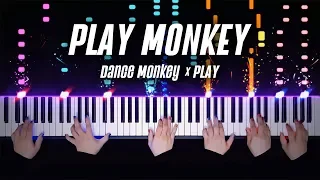 DANCE MONKEY x PLAY = PLAY MONKEY (Tones and I, Alan Walker, Mangoo, K-391, Tungevaag) | PIANO COVER