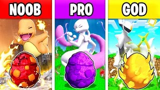 Hatching NOOB vs GOD Legendary EGGS In PIXELMON!