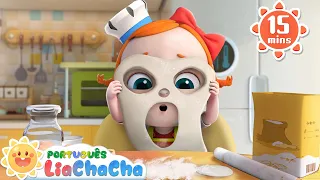 Chef Lia Faz Bolinho 🥟 | Compilação | LiaChaCha em Português - Música Infantil & Canção de Ninar