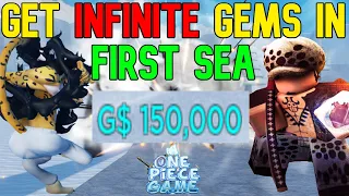 [AOPG] HOW TO GET INFINITE GEMS IN 1ST SEA! Easiest Way To Get Gems In A One Piece Game!