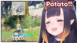 Ina is so happy when she can finally use Potato!