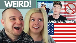 22 WEIRD THINGS AMERICANS DO | AMERICAN COUPLE REACTION