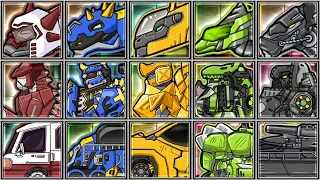 Dino Robot Corps + Transformers Robots - Ankylo/Giganoto/Euoplo/Cerato/Stego/Mosa/Amarga/Megalo/Para