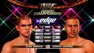 UFC Undisputed 3 Gameplay Donald Cerrone vs Evan Dunham