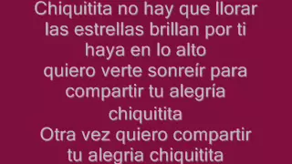Chiquitita ABBA Español Letra (1979)