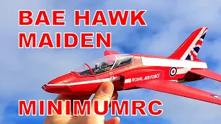MinimumRC BAE Hawk Red Arrow MAIDEN FLIGHT