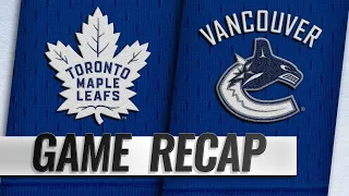 Edler nets OT winner as Canucks top Maple Leafs, 3-2