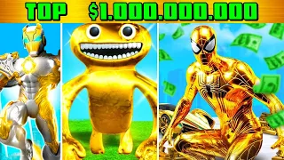 +500 FORMAS DE EVOLUIR DE $1 DÓLAR para $1,000,000,000 MILHÃO DE DÓLARES no GTA 5!! (banban,spider..