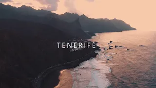 Tenerife at sunset , Playa de Benijo, Rambla de Castro from drone 4k