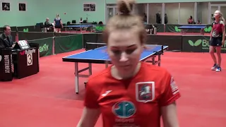 MOSCOW CHAMPIONSHIPS KRASIKOVA - BERESNEVA FINAL DAY #tabletennis #настольныйтеннис