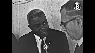 Baseball great Jackie Robinson talks about politics in San Diego in the 1960s