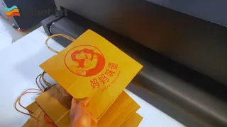 Paper bag single pass digital printing machine