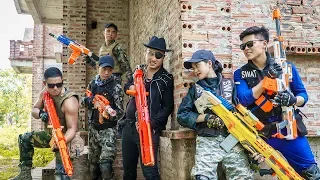 LTT Game Nerf War : Warriors SEAL X Nerf Guns Fight Inhuman Group Car Thief