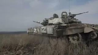 Работа танковых экипажей в ходе специаотной операции в Харьковской области
