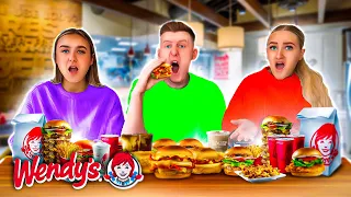 Last to STOP Eating WENDYS Food Wins £10,000 - Challenge