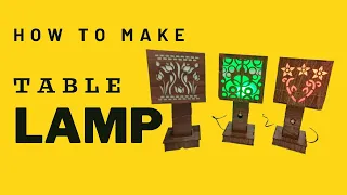 How to make Laser Cutting Decorative Night Lamp | Table lamp