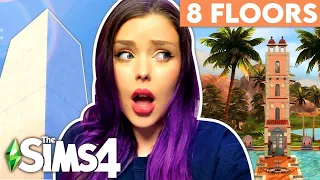 I Tried Lilsimsie's 8 Story Tiny House Build Challenge in The Sims 4