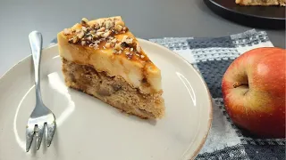 No Sugar, No Flour,  No Oil. Low Calorie Apple Pie Cake