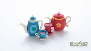 Лепка из пластилина #17: Чайники и Чашки - Plasticine Modeling Teapot and Cups