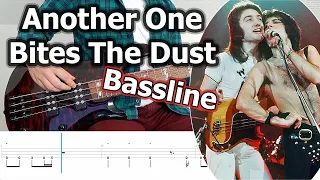 Queen - Another One Bites The Dust Bassline | Bass Tutorial + Tabs