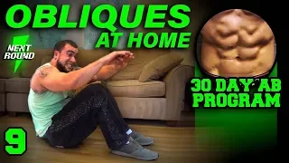 Obliques Workout At Home | 30 Days to Six Pack Abs for Beginner to Advanced Day 9