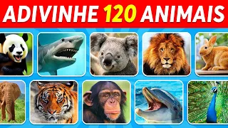 Adivinhe 120 Animais em 3 Segundos | Fácil, Médio, Difícil, Impossível