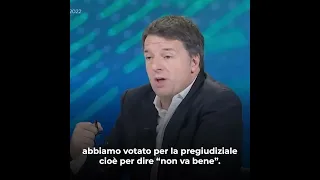 Renzi: "La vera stampella del governo sono i cinque stelle"
