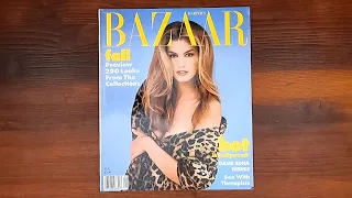 1992 August ASMR Magazine Flip Through: Harper's Bazaar (Cindy Crawford cover)