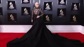 Lady Gaga at 60th Annual GRAMMY Awards Red carpet