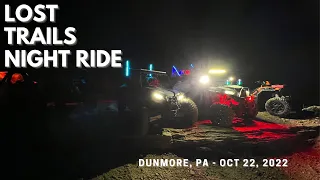 Lost Trails Night Ride #3 atv adventures - Oct 22, 2022, Dunmore, PA #nightride