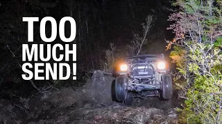 Petrol Hill NIGHT Run BROKE LANDO! 4WD West Coast Adventure - V8 Disco, Samurai, Jeep & Comp Trucks!