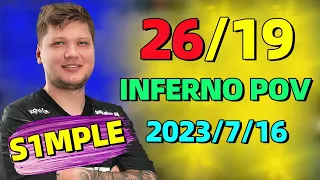 s1mple(26-19) INFERNO POV W/JL/im 🔥TWITCH recap CSGO