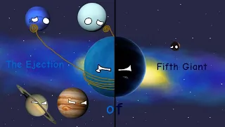 The Ejection of Fifth Giant Animated (Inspired by @astronomyodyssey1079 )