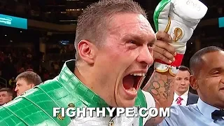 USYK SECONDS AFTER STOPPING WITHERSPOON IN 7; DECLARES HE'S READY FOR WILDER, RUIZ, JOSHUA, & FURY