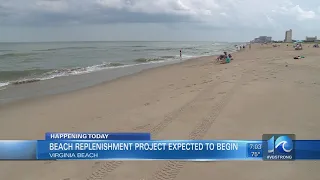 Beach replenishment project to begin today