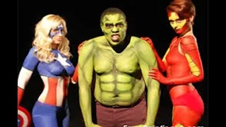 Lady Avengers  Infinity War Characters  Gender Swap with body paint