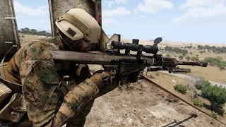 US Army sniper fights against  insurgents