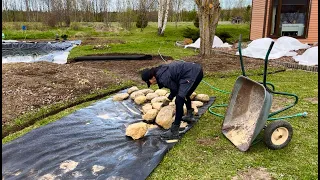 No. 7 - I'm making a pond and a rock garden. I am replanting a fern. I'm updating the flowerbed.