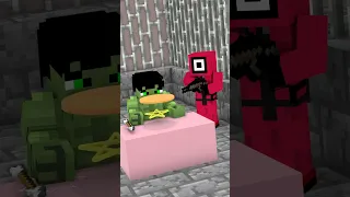 When Hulk Plays Squid Game Dalgona Candy  Monster School Minecraft Animation shorts 1080p
