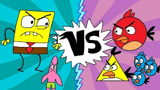 spongebob vs angry birds