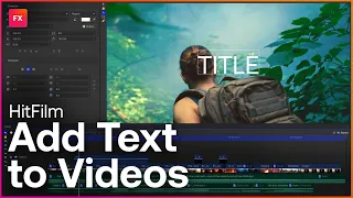 How to add Text in HitFilm | Editing Techniques